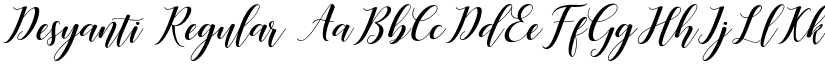 Desyanti Regular font