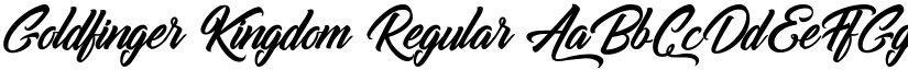 Goldfinger Kingdom Regular font
