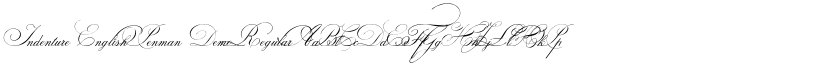 Indenture English Penman Demo Regular font