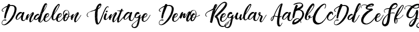 Dandeleon Vintage Demo Regular font