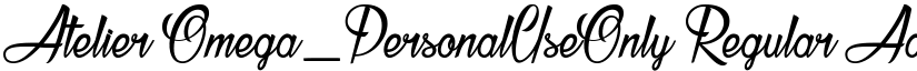 Atelier Omega_PersonalUseOnly font download