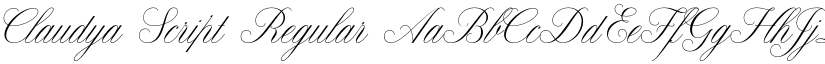 Claudya Script font download