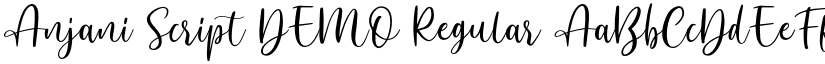 Anjani Script DEMO Regular font