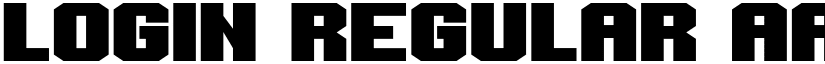 Login Regular font