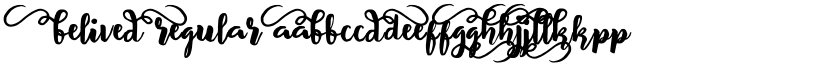 BeliveD Regular font