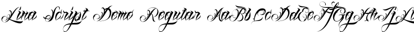 Lina Script Demo Regular font