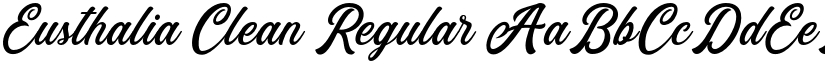 Eusthalia Clean Regular font