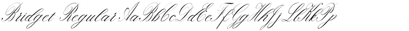 Bridget Regular font