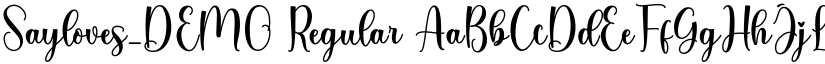 Sayloves_DEMO font download