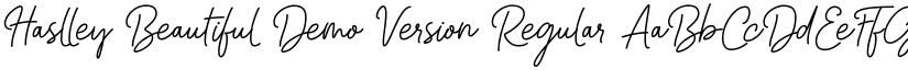 Haslley Beautiful Demo Version font download
