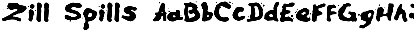 Zill Spills font download