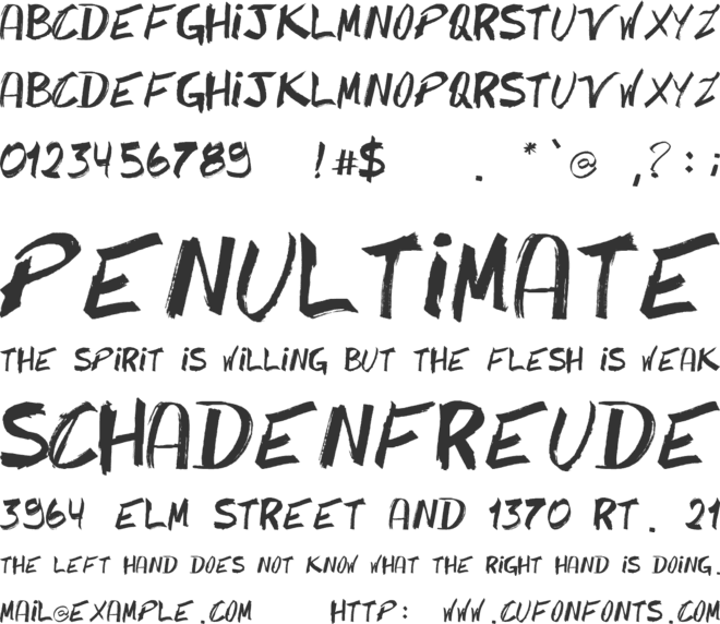 Caipirinha font preview