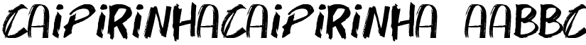 CaipirinhaCaipirinha font
