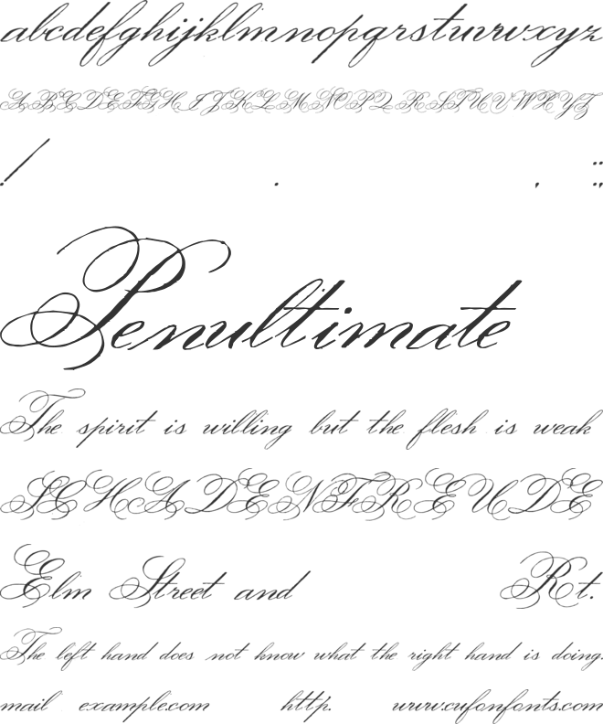 Face of Yesterday font preview