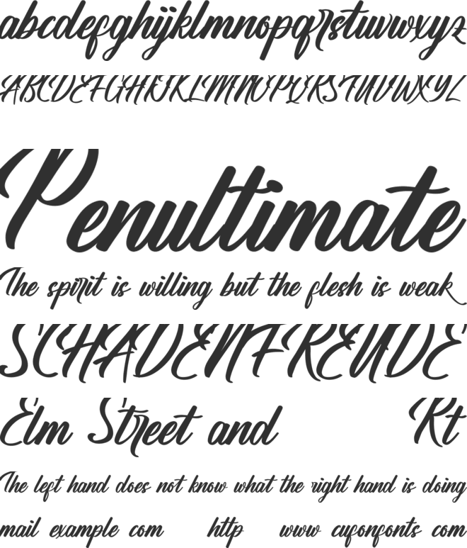 Hamsterly Demo font preview