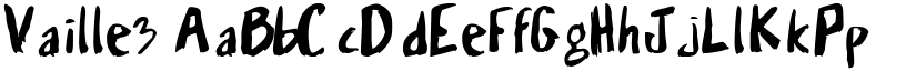 Vaille3 font