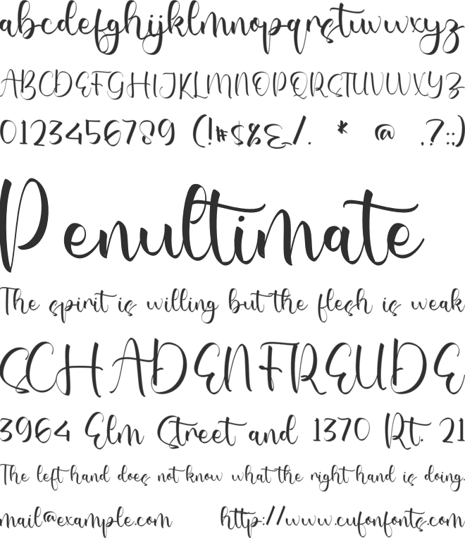 Carlee Harley font preview