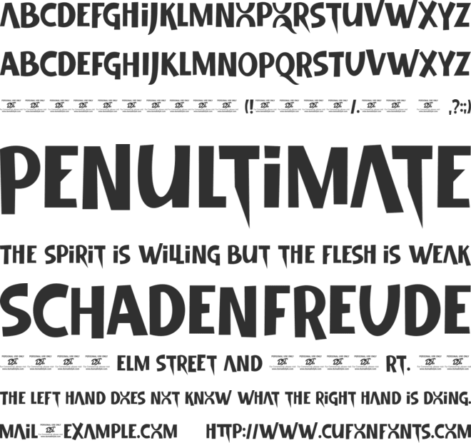 Montage font preview