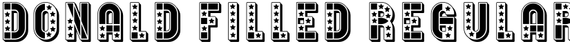 Donald Filled Regular font