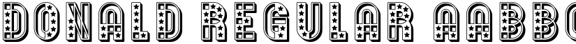 Donald Regular font