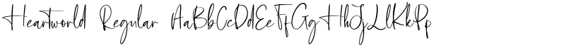Heartworld Regular font