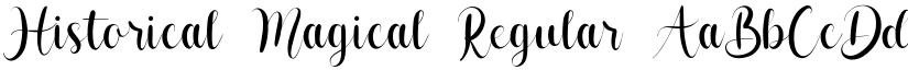 Historical Magical Regular font