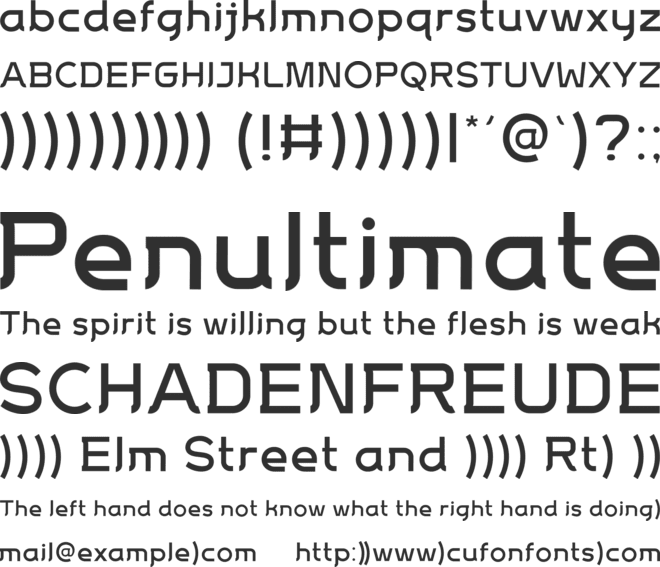 Mantrap Personal Use font preview