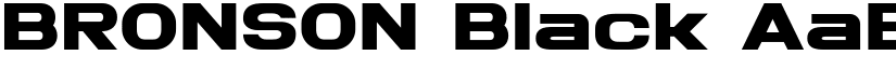 BRONSON Black font