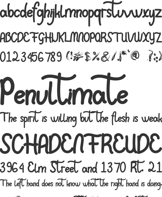 Creative Design font preview