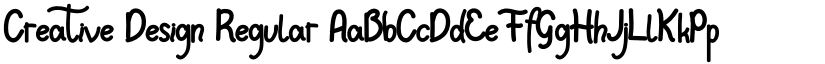 Creative Design Regular font