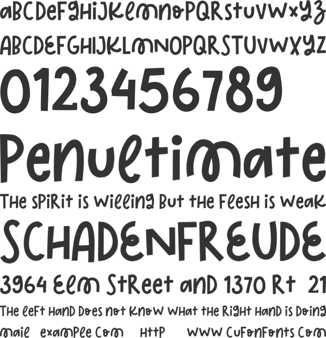 Triple Lemon font preview