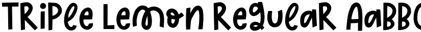 Triple Lemon Regular font