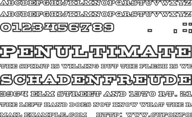 Redneck font preview