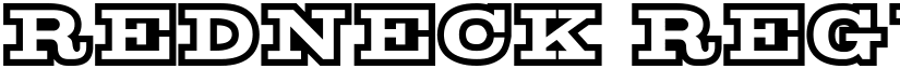 Redneck Regular font