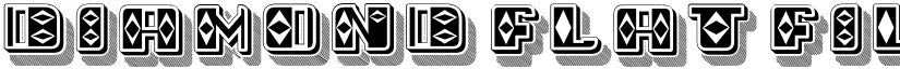 Diamond Flat Filled Regular font