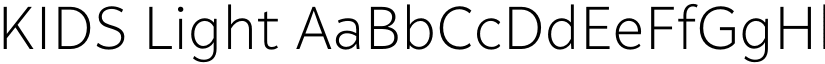 KIDS Light font