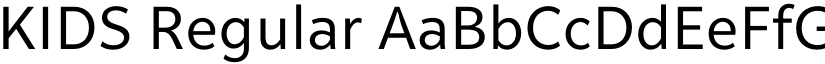 KIDS Regular font