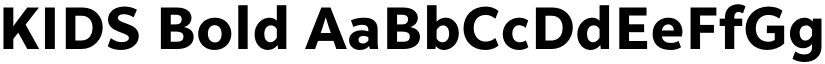 KIDS Bold font