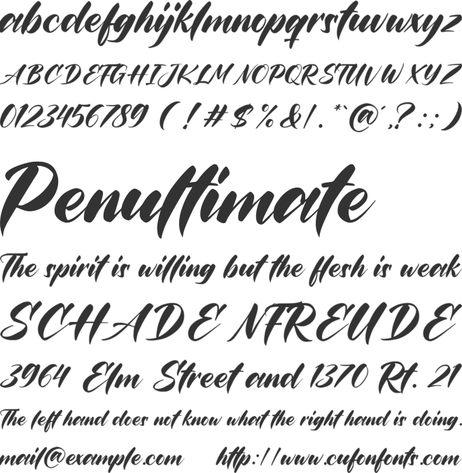 Callatic Edition font preview