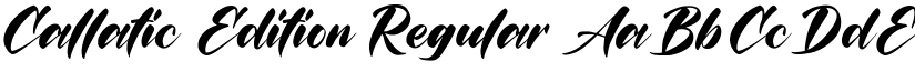 Callatic Edition Regular font