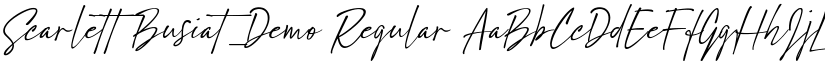 Scarlett Busiat_Demo Regular font