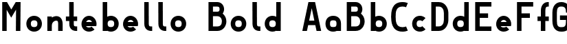 Montebello Bold font