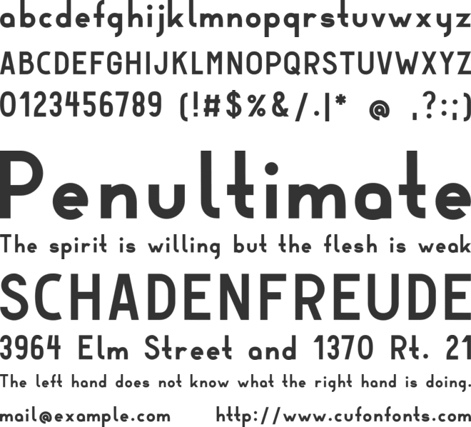 Montebello font preview