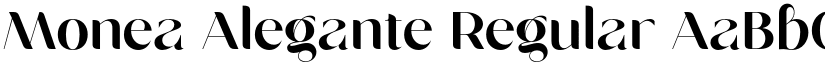 Monea Alegante Regular font