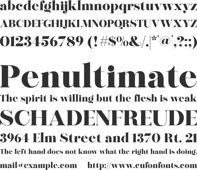 morgenlicht font preview