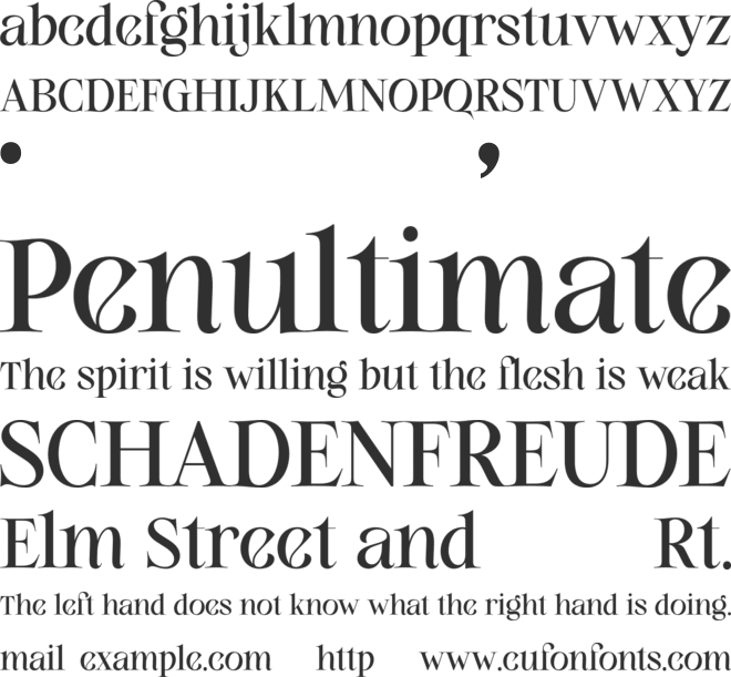 Berliana Lovely font preview