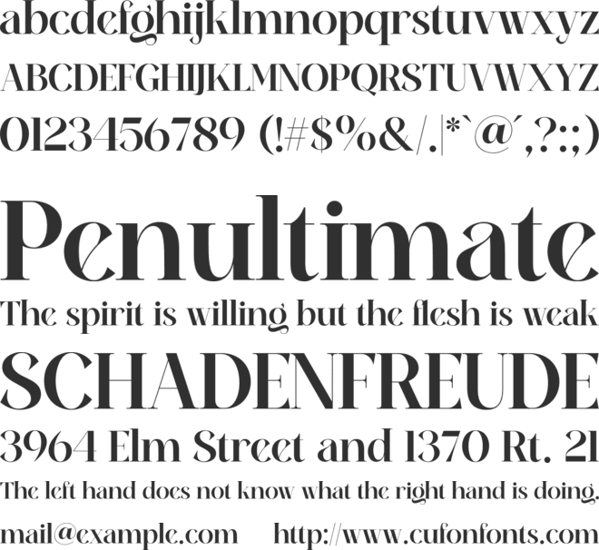 Meiland Gorgeous font preview