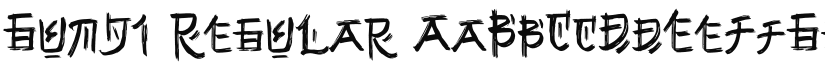 Gunji Regular font