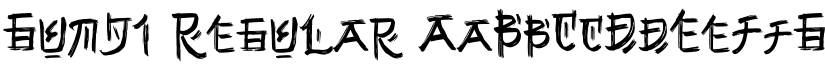 Gunji Regular font