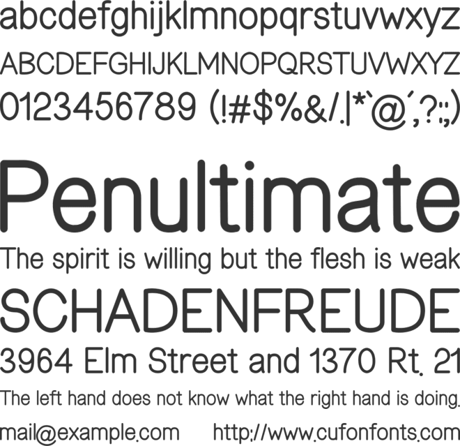 Elmono Pro font preview